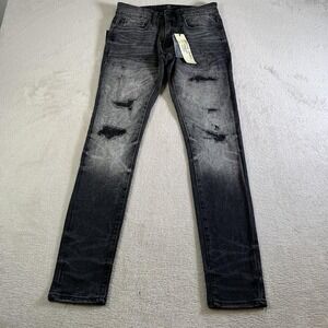 Jordan Craig Ross Jeans Mens 28x32 Gray Super Stretch Skinny Distressed NEW